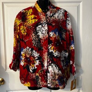 Ruby Rd. Women’s Vibrant Floral Shirt Jacket
